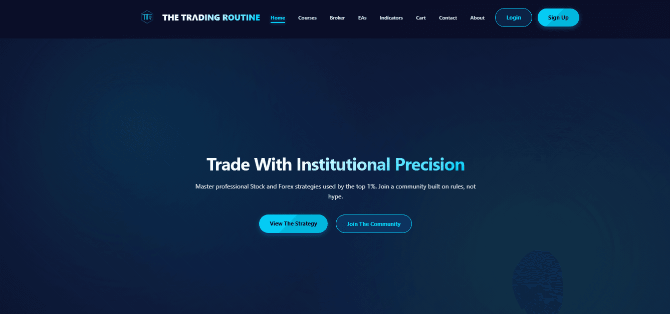 Preview of Trading Routine Website